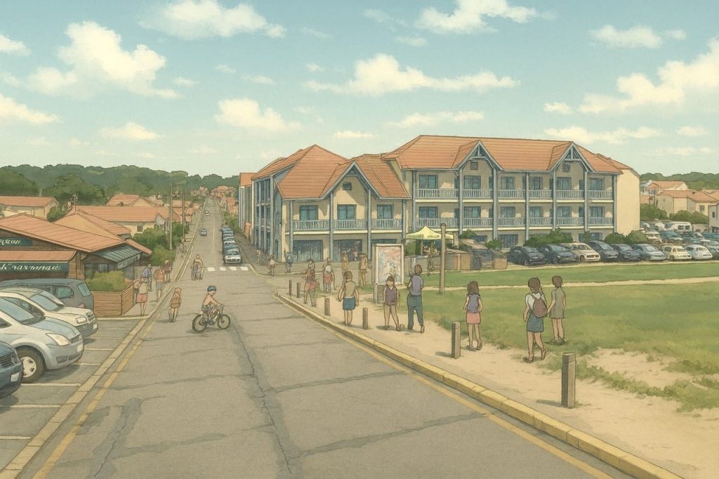 Déplacement des commerces et gestion écologique des déchets aux abordes de la dune verte de la plage Biscarrosse