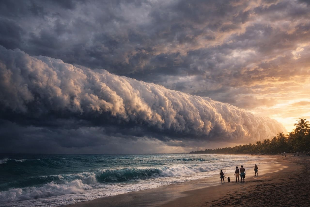 Brésil : un nuage rouleau géant qui a plongé les plages dans l’émerveillement et la terreur